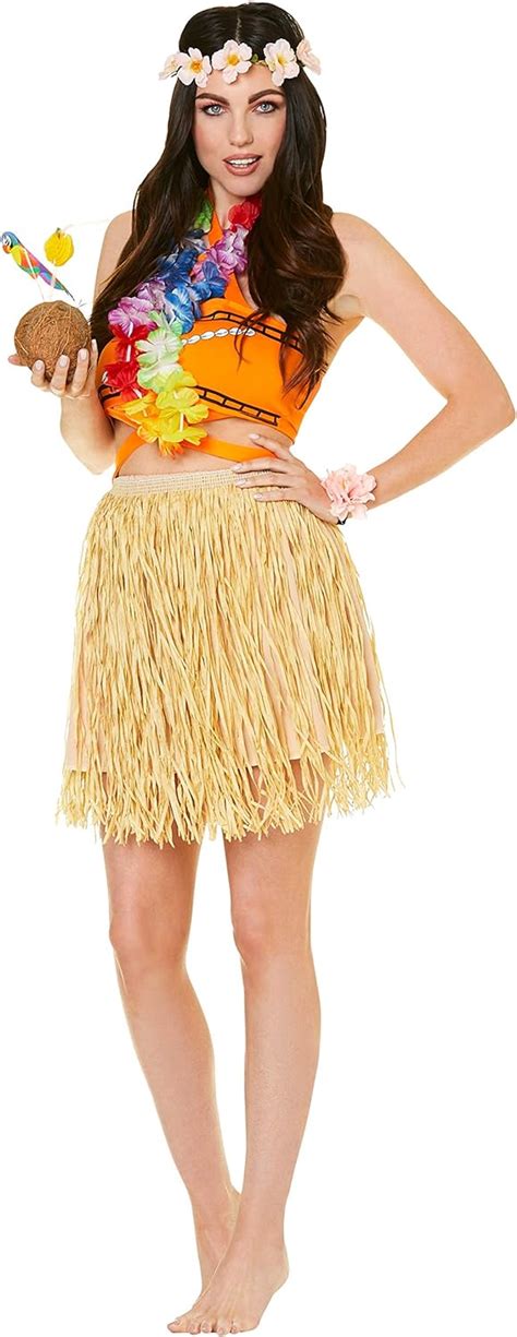Halloween Costumes For Women Hawaiin Luau Costume Medium Amazonca