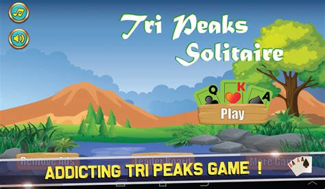 Paradise Tri Peaks Solitaire Pyramid Solitare Towers Card Game Pack