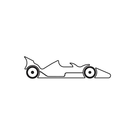 Racing Car Icon Vector Illustration Template Design 9672882 Vector Art
