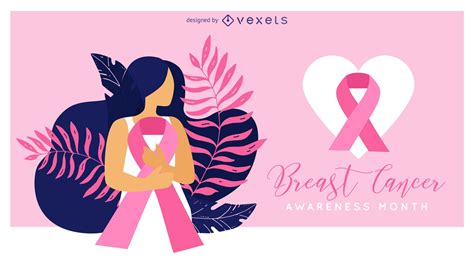 Breast Cancer Awareness Month Design Vector Download