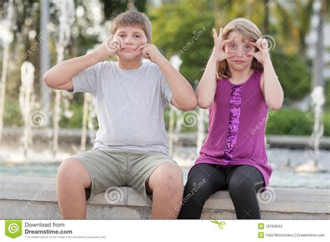 Kids Making Funny Face Stock Photos Image 16760943
