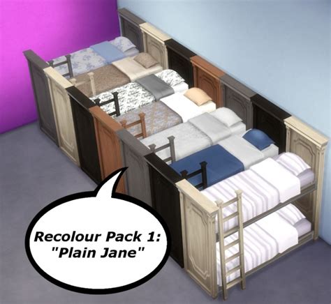 Functional Bunk Bed By Uglybreath At Mod The Sims Sims 4 Updates