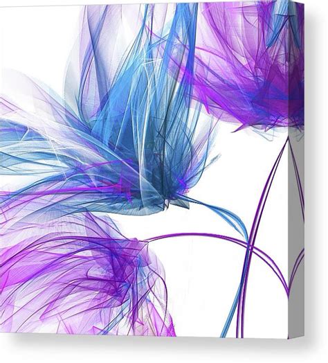 Blue And Purple I Blue And Purple Abstract Art Canvas