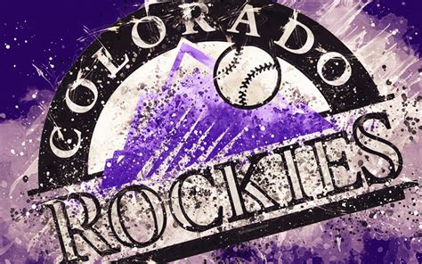 Download Wallpapers Colorado Rockies 4k Grunge Art Logo American