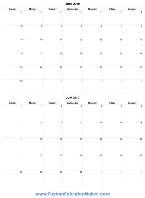 June July Printable Calendar Example Calendar Printable Vrogue