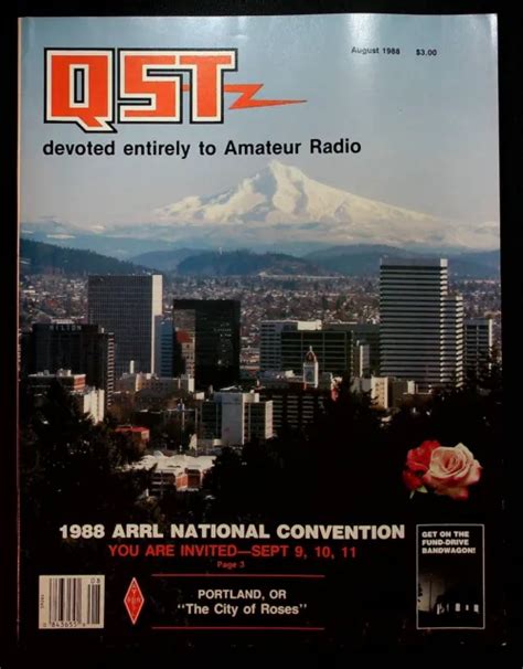 Vintage Qst Magazine August Arrl National Convention Portland Or Ham Radio Picclick Uk