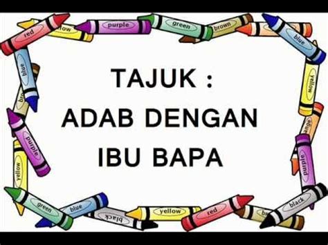 Adab dengan ibu bapa (utwór mp3). Syair Adab Dengan Ibu Bapa (BAHASA MELAYU) - YouTube