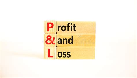 P And L Profit And Loss Symbol Concept Words P And L Profit And Loss