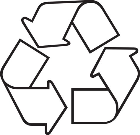 Recycling Symbol Outline Clip Art At Clkercom Vector Clip Art Online Images