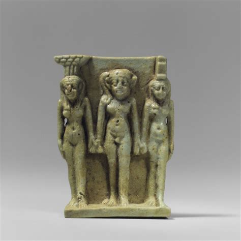 nephthys horus and isis amulet late period saite the metropolitan museum of art