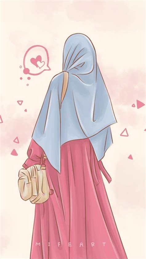 Pin Oleh Imane Elmahdi Di Anime Muslimah Elit Ilustrasi Gadis
