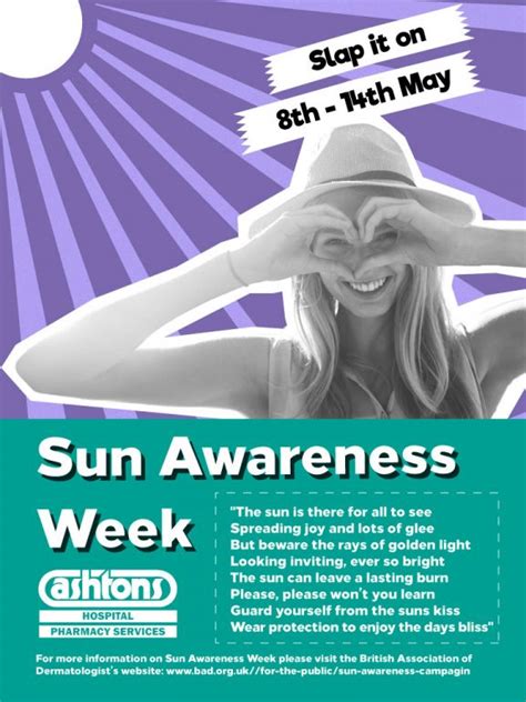 Sun Awareness Week Ashtons Hospital Pharmacy Services