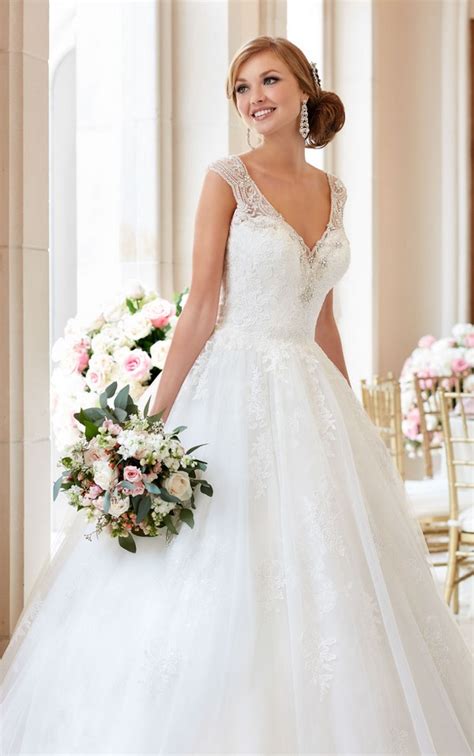 Gallery Stella York Ball Gown Wedding Dress With V Neckline Style 6357