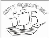 Coloring Columbus Pages Kids Christopher Crafts Printable Toddler Printables Ships Freekidscrafts sketch template