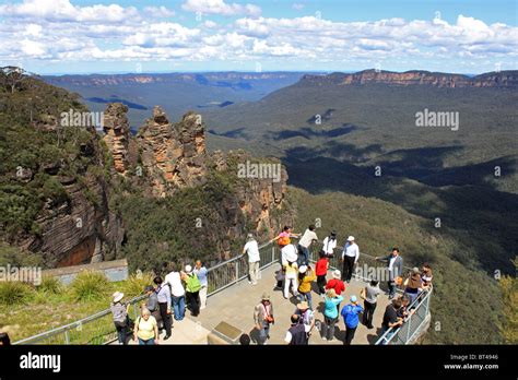 Echo Point Three Sisters - BLUE MOUNTAINS Australia - Three Sisters, Echo Point  - The three 
