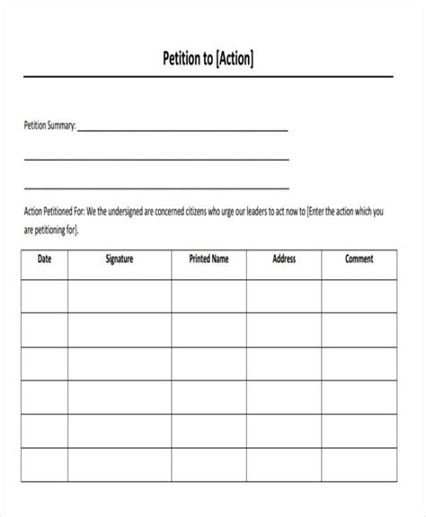 Free 6 Employee Petition Samples In Pdf Ms Word