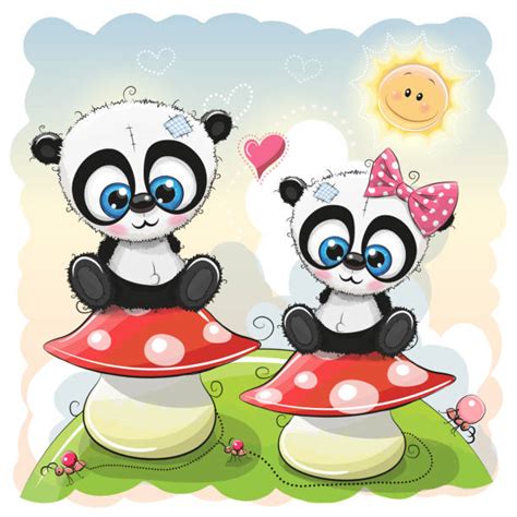 Two Pandas Illustrations Royalty Free Vector Graphics And Clip Art Istock