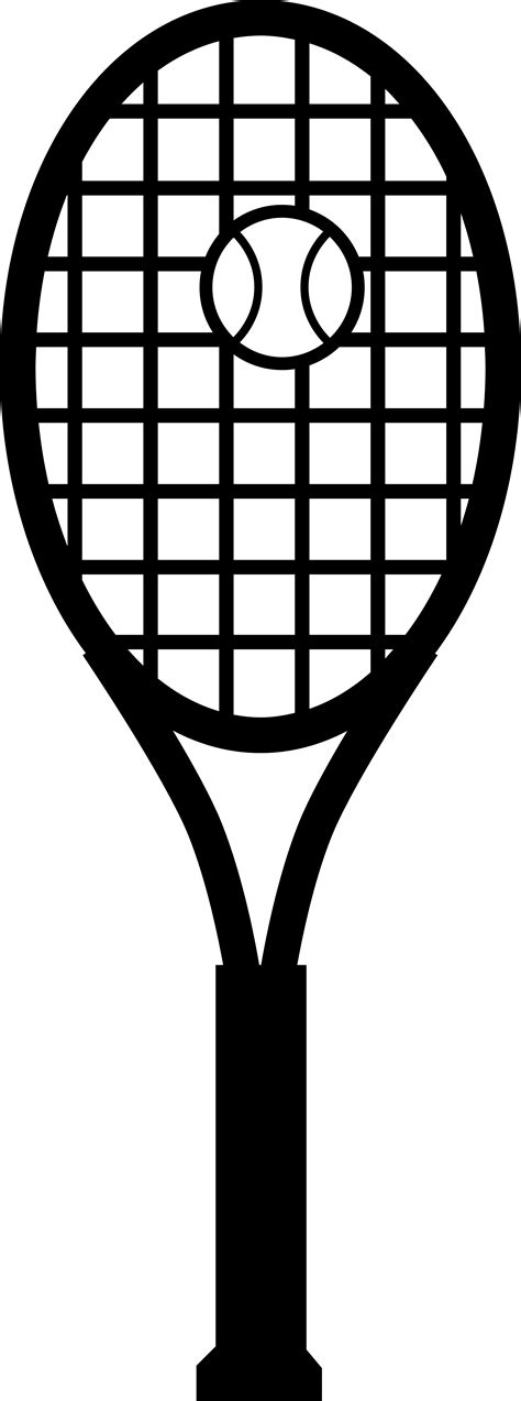 Download free static and animated tennis raquette avec ballon vector icons in png, svg, gif formats Tennis Ball And Racket Black And White - Cliparts.co