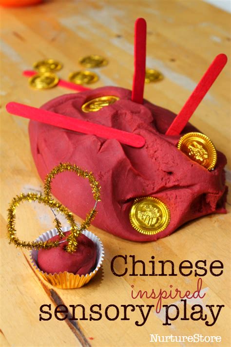 Chinese New Year Sensory Play Idea Using Chinese Spice Play Dough Chinese New Year Crafts For