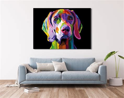 Abstract Dog Painting Canvas Prints Home Wall Art Beautiful