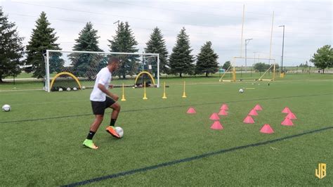 high intensity soccer drills training session with a subscriber youtube