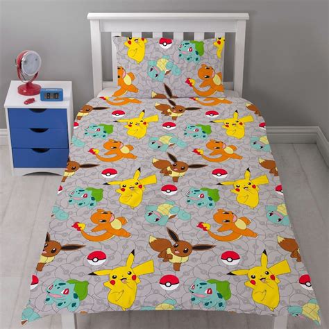 These pictures of this page are about:3d pokemon bedding. POKEMON DUVET COVER SET KIDS BEDDING PIKACHU - SINGLE ...