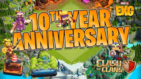 10th Year Anniversary Goodies Clash Of Clans Tagalogengish Youtube