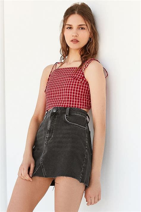 Bdg Re Made Denim Mini Skirt In 2019 Alicia Is Gay Now Pinterest