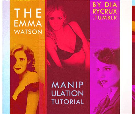 Emma Watson Manipulation Tutorial By Sx2 On Deviantart