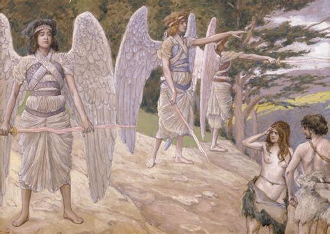 Adam And Eve Driven From Paradise 1 Painting By James Tissot Pixels