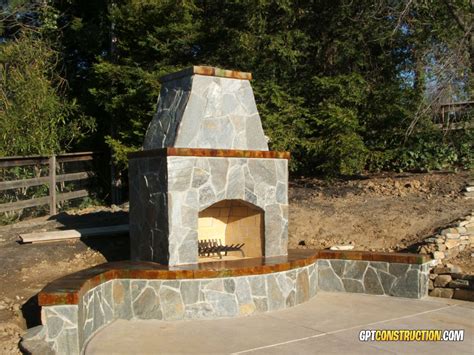 Outdoor Fireplaces Gpt Construction Masonry And Designgpt Construction