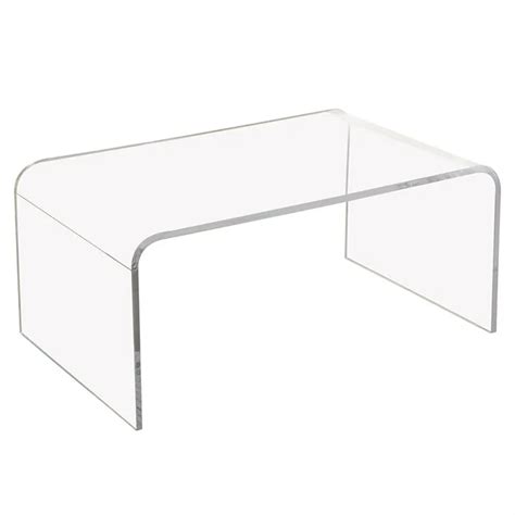 Simple Curved Clear Acrylic Coffee Table Lucite Furniture Table Buy