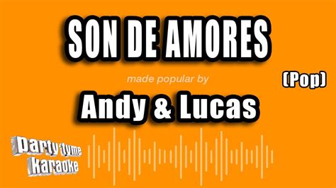 Andy And Lucas Son De Amores Pop Versión Karaoke Youtube