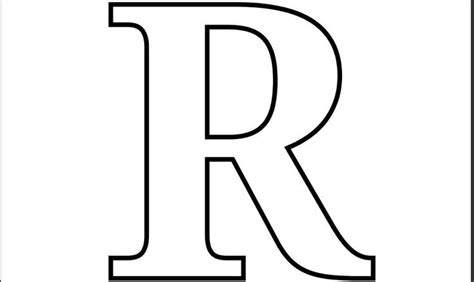 Imprimir Letra R Para Recortar Colorear Comoda Moldes De Letras