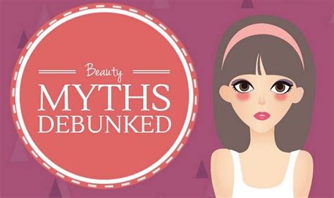 Beauty Myths Debunked Infographic ~ Visualistan