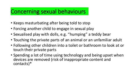 Normal And Abnormal Behavioural Sexual Development In Childhood