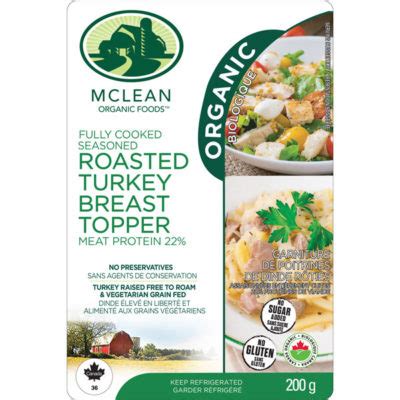 Organic Roasted Turkey Breast Topper Mclean Meats Clean Deli Meat