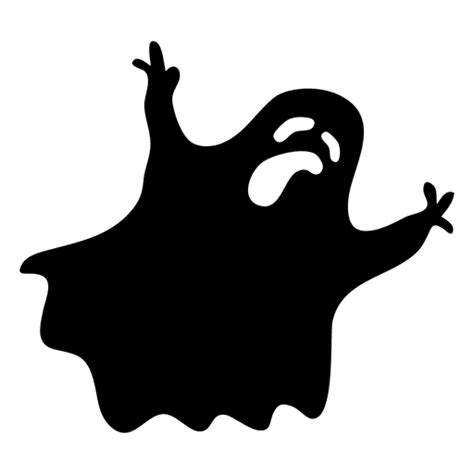 Black Ghost Silhouette 3 Cricut Halloween Ghost Silhouette