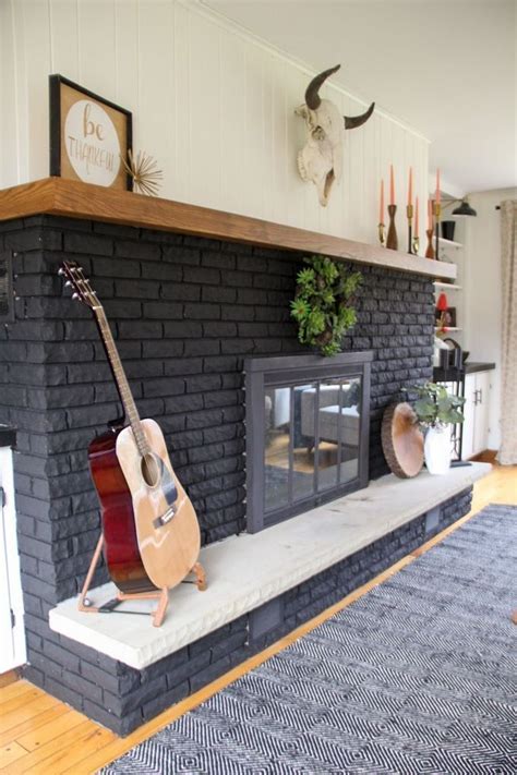 20 Creative Rustic Brick Fireplace Living Room Decor Ideas