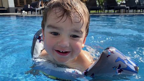 Toddler Swimming Fun With Aldo Holiday In Bali In Hd 4k Youtube