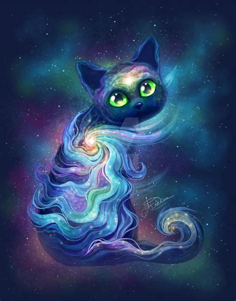 Galaxy Cat By Hidden Rainbows On Deviantart
