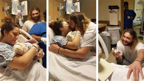 Man Emotionally Proposes To Girlfriend Minutes After She Gives Birth Iheart
