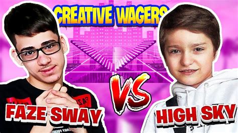 Faze Sway Vs Faze H1ghsky1 1v1 Creative Wagers For 10000 Youtube