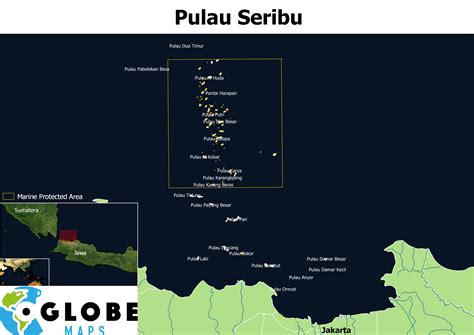 Pulau Seribu Jakartas Thousand Islands Cglobe Maps