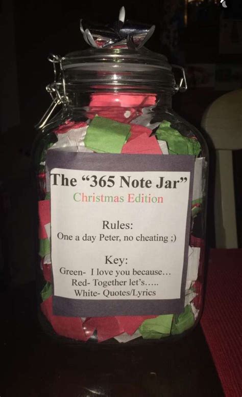 The Quot 365 Note Jar Quot Ts Anniversary Forhim 365 Note Jar