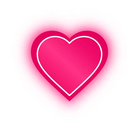 Free Neon Pink Heart Banner