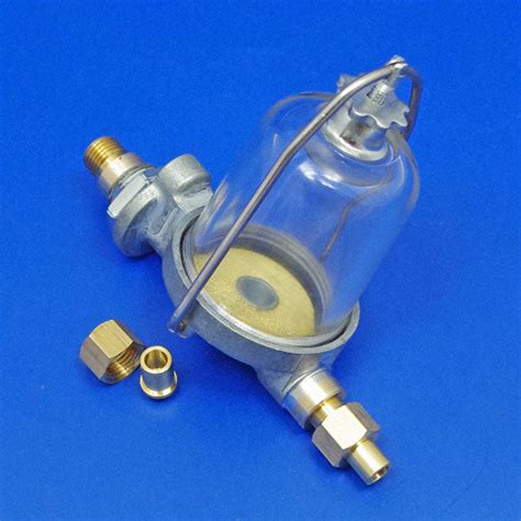 Ca1026 Glass Bowl Fuel Filter In Line 14 Or 516 Pipe
