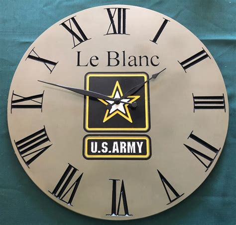 Personalized United States Army Military Clock Custom Name Etsy