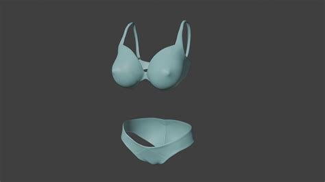 3d model bra and underwear vr ar low poly cgtrader