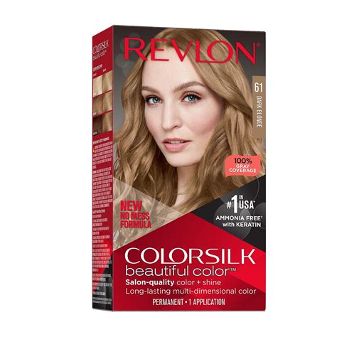 Revlon New Colorsilk Beautiful Permanent Hair Color No Mess Formula Dark Blonde Pack